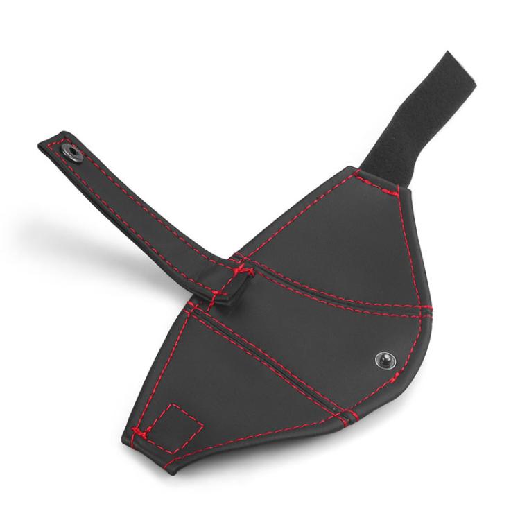 Car Seat Safety Belt Buckle Racing Car Seat Belt Limiter Guard(Leather Red Line) - Seat Belts & Padding by PMc TechLife | Online Shopping South Africa | PMc TechLife | Buy Now Pay Later Mobicred