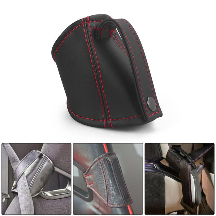 Car Seat Safety Belt Buckle Racing Car Seat Belt Limiter Guard(Fleece Red) - Seat Belts & Padding by PMc TechLife | Online Shopping South Africa | PMc TechLife | Buy Now Pay Later Mobicred