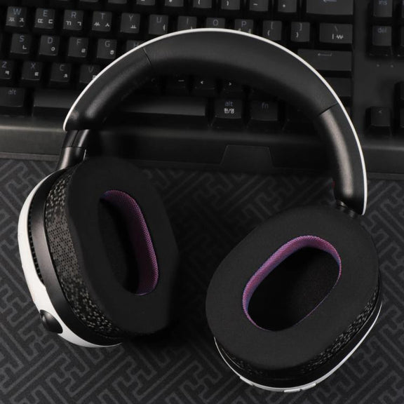 For SteelSeries Arctis Nova Pro 1 / 3 / 7 Headphone 1pair Earpads Earmuffs Sponge Cover Wireless Weaving