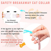 For AirTag Tracker Silicone Cover Small Daisy Pet Collar Dog Collar With Bell And Front Back Film(Pink)