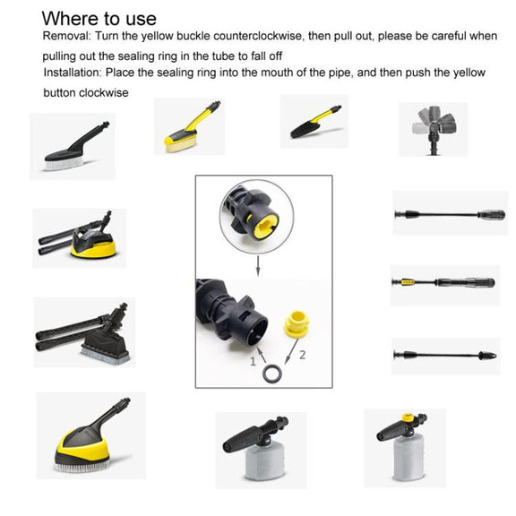 37pcs / Set For Karcher K2 / K3 / K4 / K5 / K6 / K7 High Pressure Washer Seal O-Ring