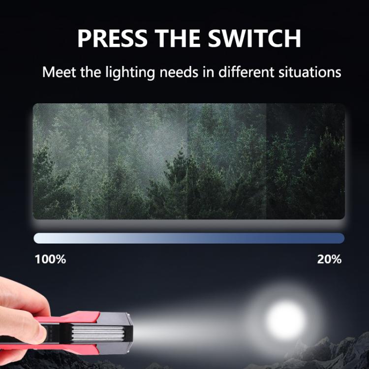 Magnet-Hook COB Rotating Strong Light Emergency Work Light(Gray) - Other Tools by PMC TechLife | Online Shopping South Africa | PMC TechLife | Buy Now Pay Later Mobicred