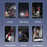 Magnet-Hook COB Rotating Strong Light Emergency Work Light(Red)