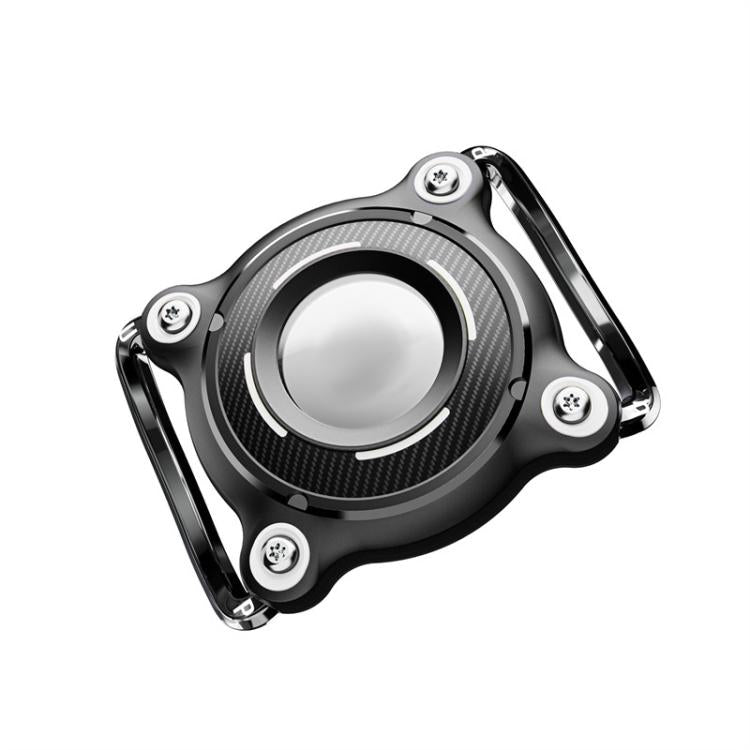 For AirTag Tracker Waterproof Protective Case Puppy Kitten Collar Metal Buckle Model Protective Cover(Black+White PC) - Other by PMC TechLife | Online Shopping South Africa | PMC TechLife | Buy Now Pay Later Mobicred