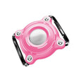 For AirTag Tracker Waterproof Protective Case Puppy Kitten Collar Metal Buckle Model Protective Cover(Peach+White PC) - Other by PMC TechLife | Online Shopping South Africa | PMC TechLife | Buy Now Pay Later Mobicred