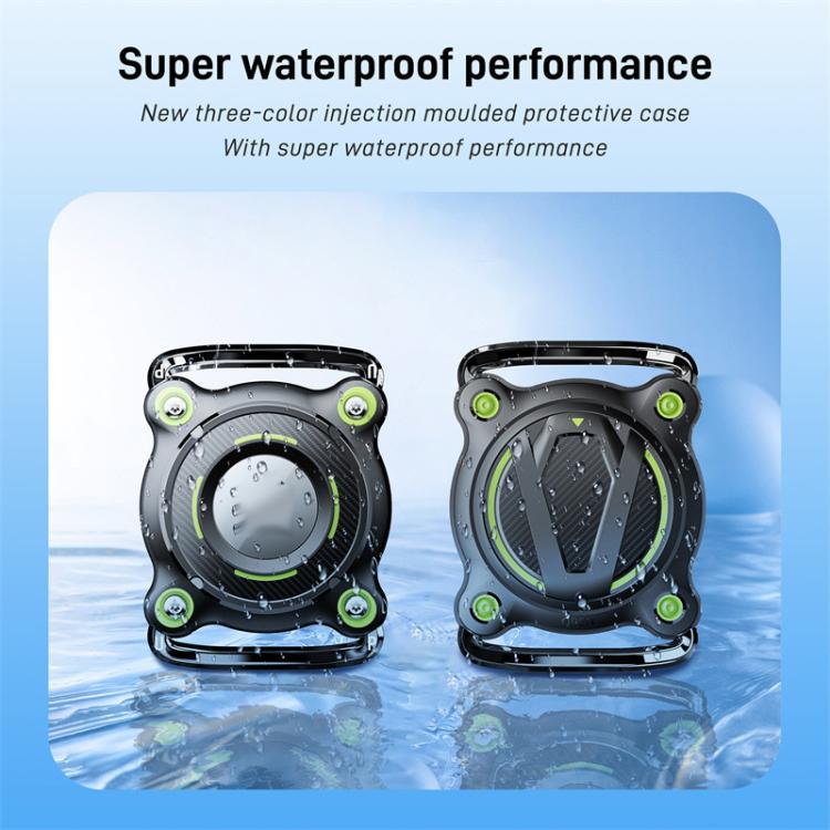 For AirTag Tracker Waterproof Protective Case Puppy Kitten Collar Metal Buckle Model Protective Cover(Blue+White PC) - Other by PMC TechLife | Online Shopping South Africa | PMC TechLife | Buy Now Pay Later Mobicred