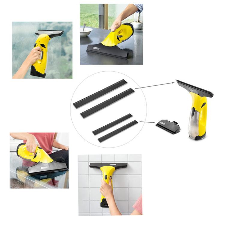 250mm 1pair For Karcher Window Cleaner Rubber Scraper Accessories