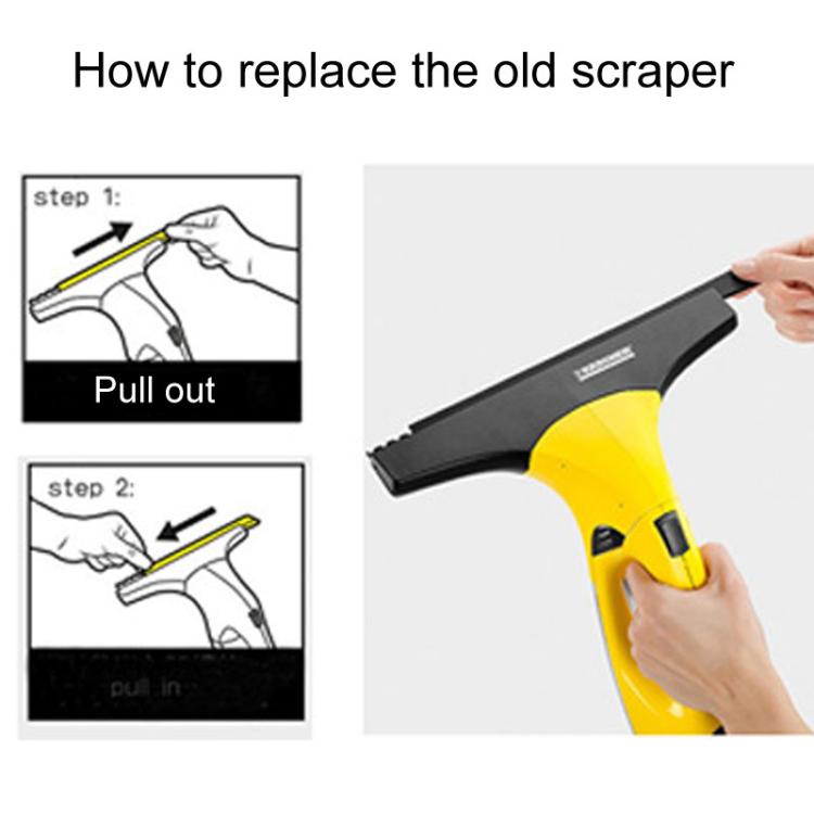 280mm 1pair For Karcher Window Cleaner Rubber Scraper Accessories - free shipping - PMc TechLife - Order now!