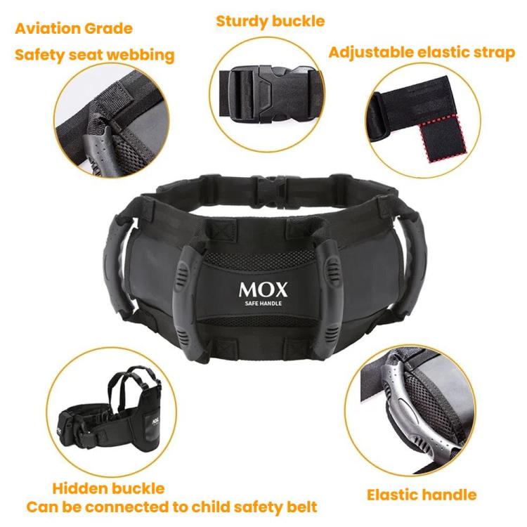 MOXPEER Motorcycle ATV Rear Passenger Safety Belt Handle - Seat Belts & Padding by MOXPEER | Online Shopping South Africa | PMC Jewellery | Buy Now Pay Later Mobicred