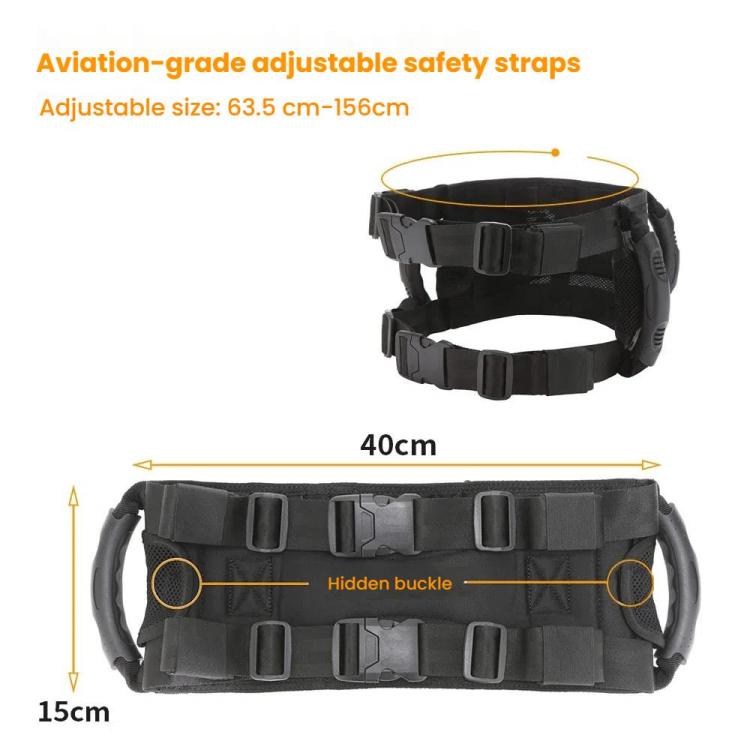 MOXPEER Motorcycle ATV Rear Passenger Safety Belt Handle - Seat Belts & Padding by MOXPEER | Online Shopping South Africa | PMC Jewellery | Buy Now Pay Later Mobicred