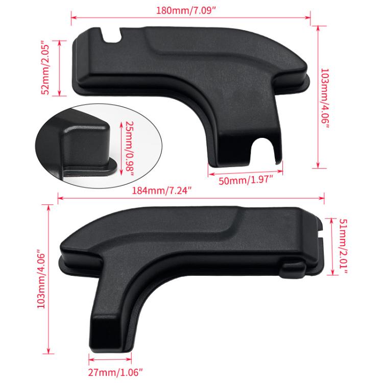 For Jeep Wrangler JL Rear Window Cable Decorative Cover(Black) - free shipping - PMC TechLife - Order now!