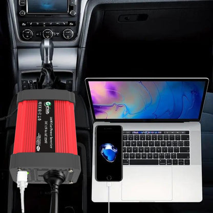 Gurxun Dual USB+Dual Type-C Charging Port Modified Square Wave Car Inverter, Spec: DC12V To AC110V Dual US Plug - free shipping - PMC Jewellery - Order now!