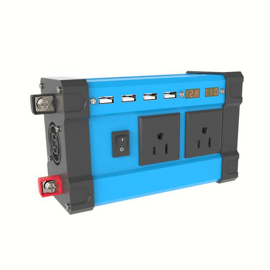 Gurxun 4 USB Ports Digital Display Modified Square Wave Inverter, Spec: 300W US Plug 12V To 110V - free shipping - PMC Jewellery - Order now!