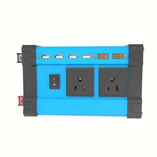 Gurxun 4 USB Ports Digital Display Modified Square Wave Inverter, Spec: 500W US Plug 12V To 110V - free shipping - PMC Jewellery - Order now!