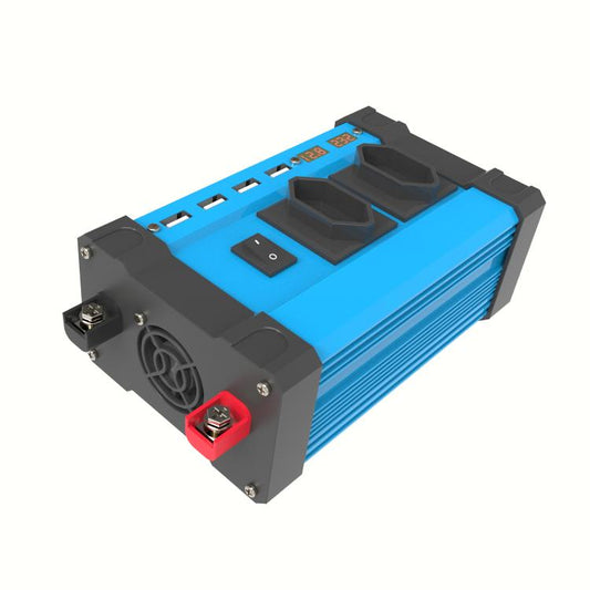 Gurxun 4 USB Ports Digital Display Modified Square Wave Inverter, Spec: 300W Brazil Plug 12V To 110V - free shipping - PMC Jewellery - Order now!