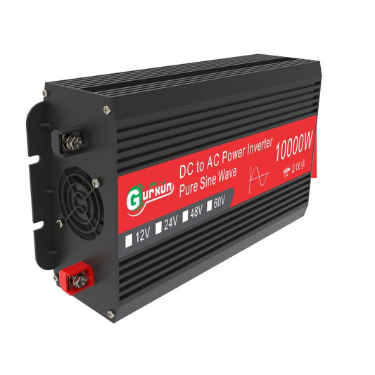 Gurxun 1500W Dual USB Fast Charger Dual Digital Display Pure Sine Wave Inverter, Spec: Brazil Plug 12V To 220V - free shipping - PMC Jewellery - Order now!