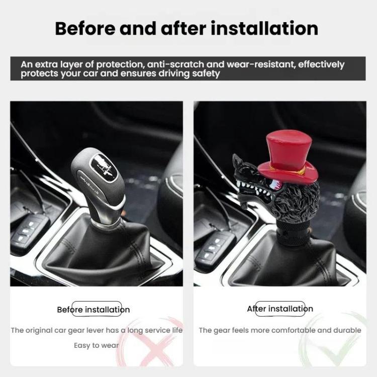 Wolf Head Detachable Car Manual Gear Lever Modification(Green) - free shipping - PMC TechLife - Order now!