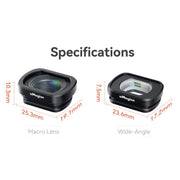 0.72X Wide Lens For DJI Pocket 3 aMagisn Magnetic Filter Accessories