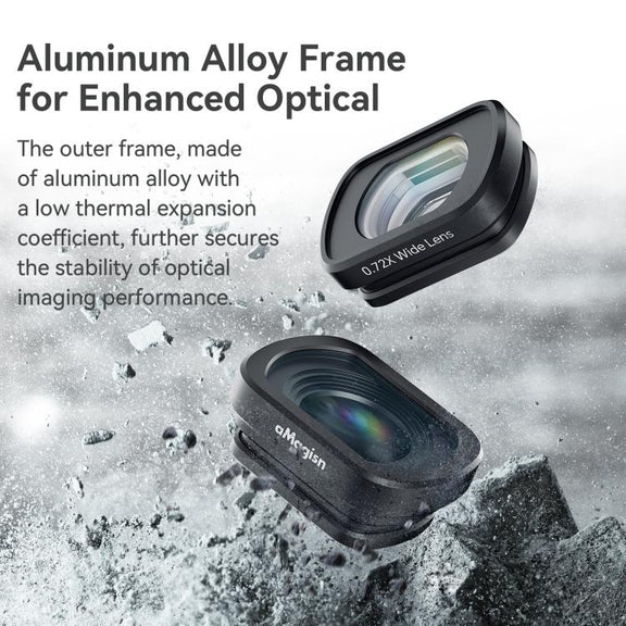 0.72X Wide Lens For DJI Pocket 3 aMagisn Magnetic Filter Accessories