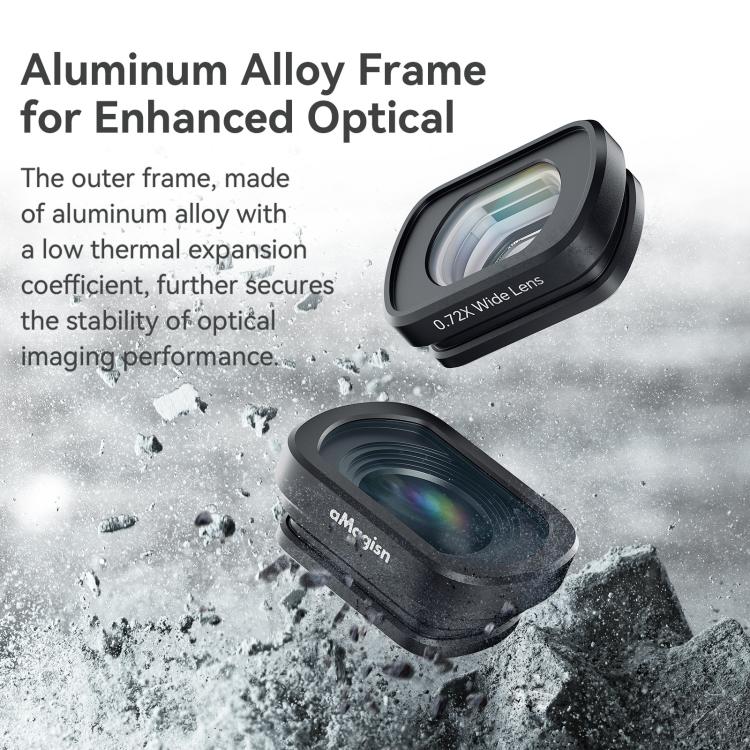 0.72X Wide Lens For DJI Pocket 3 aMagisn Magnetic Filter Accessories