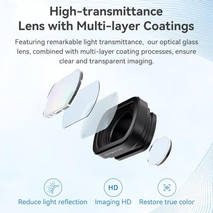 0.72X Wide Lens For DJI Pocket 3 aMagisn Magnetic Filter Accessories - free shipping - PMC Jewellery - Order now!