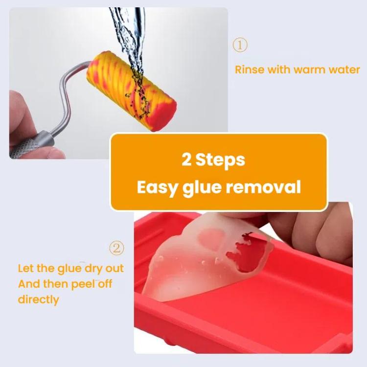ZH9217-2 Glue Tray Brush Tool Silicone Case Roller Brush Reusable Paint Tray Woodworking Glue Container - Others by PMc TechLife | Online Shopping South Africa | PMc TechLife | Buy Now Pay Later Mobicred