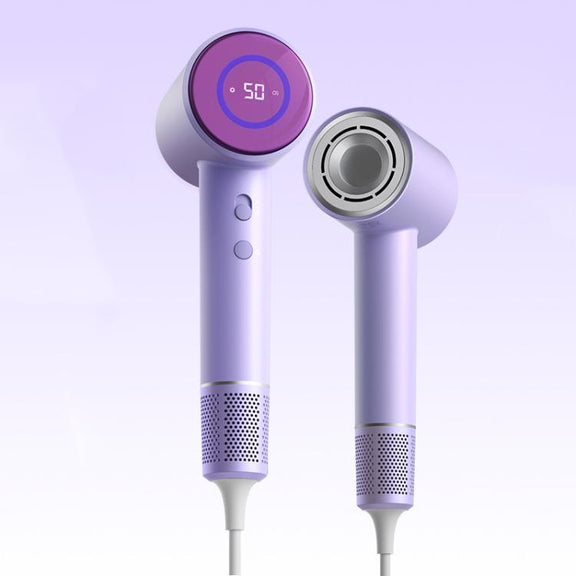 D3 110000 High Speed Smart Constant Temperature Negative Ion Hair Dryer, Color: UK Plug Purple