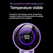 D3 110000 High Speed Smart Constant Temperature Negative Ion Hair Dryer, Color: UK Plug Purple