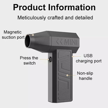 90000RPM 41m/s Mini Brushless Motor Turbo Jet Fan With Magnetic Suction Nozzle(Black) - Car washing supplies by PMC Jewellery | Online Shopping South Africa | PMC Jewellery | Buy Now Pay Later Mobicred