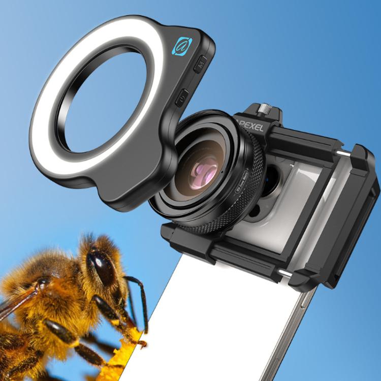 APEXEL 10-20x Zoom Macro Lens With 45-Mode Fill Light Kit for Smartphones - free shipping - PMC Jewellery - Order now!