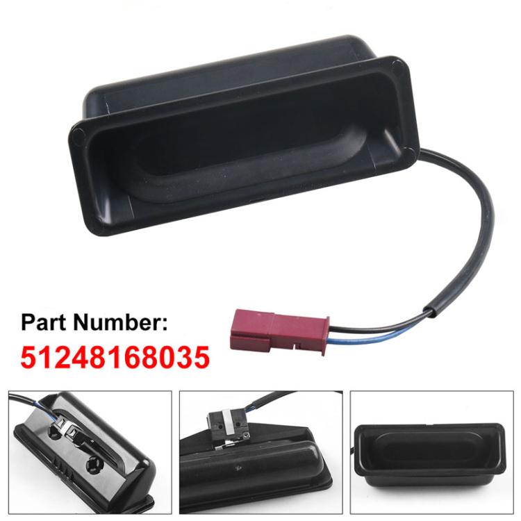 For BMW E39 525i / E60 530d Car Tailgate Trunk Switch Button(Black)