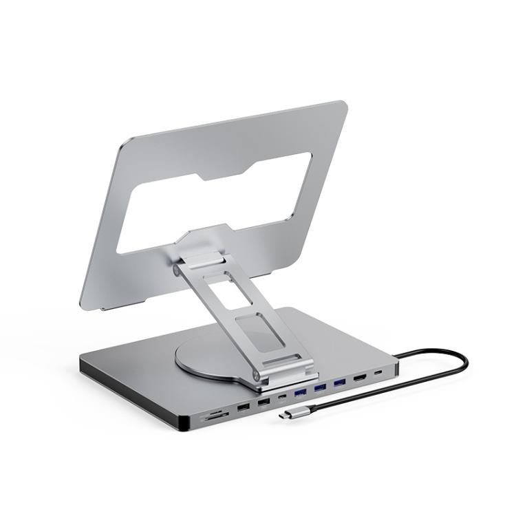 Blueendless 4K/60Hz Multifunctional Docking Station Tablet Holder, Spec: 10-in-1 Rotating - free shipping - PMC Jewellery - Order now!