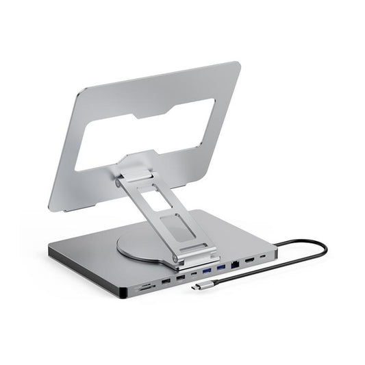 Blueendless 4K/60Hz Multifunctional Docking Station Tablet Holder, Spec: 10-in-1 Ethernet Port Rotating - free shipping - PMC Jewellery - Order now!