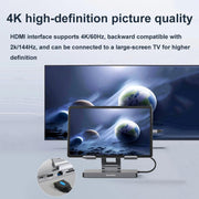 Blueendless 4K/60Hz Multifunctional Docking Station Tablet Holder, Spec: 10-in-1 Rotating