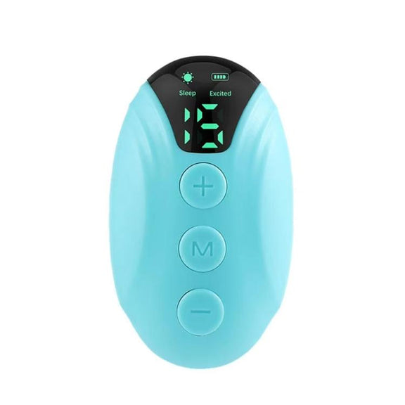 Smart Handheld Sleep Instrument Microcurrent Relief Insomnia Anxiety Therapy Portable Fast Sleeping Massager(Emerald)