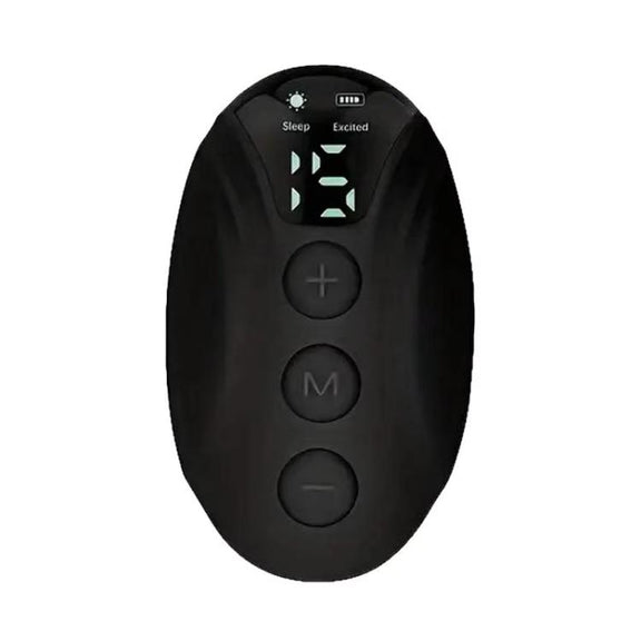 Smart Handheld Sleep Instrument Microcurrent Relief Insomnia Anxiety Therapy Portable Fast Sleeping Massager(Black)