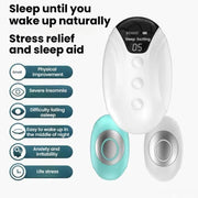 Smart Handheld Sleep Instrument Microcurrent Relief Insomnia Anxiety Therapy Portable Fast Sleeping Massager(White)