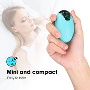 Smart Handheld Sleep Instrument Microcurrent Relief Insomnia Anxiety Therapy Portable Fast Sleeping Massager(White)