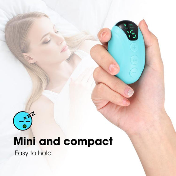 Smart Handheld Sleep Instrument Microcurrent Relief Insomnia Anxiety Therapy Portable Fast Sleeping Massager(White)