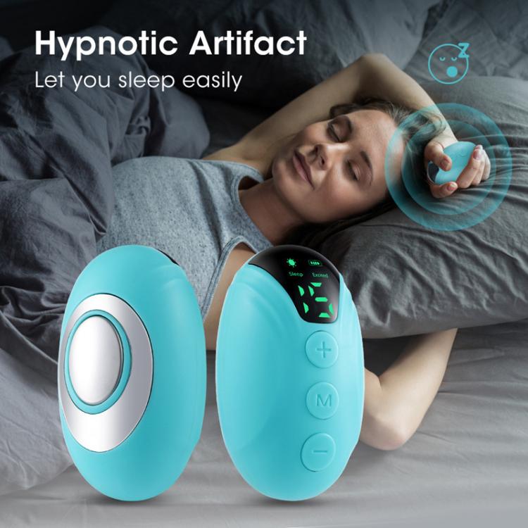 Smart Handheld Sleep Instrument Microcurrent Relief Insomnia Anxiety Therapy Portable Fast Sleeping Massager(White)