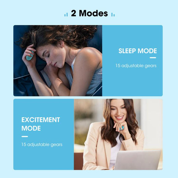 Smart Handheld Sleep Instrument Microcurrent Relief Insomnia Anxiety Therapy Portable Fast Sleeping Massager(White)