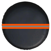 15inch Thickened Imitation Leather Car Tire Protector Spare Tire Cover With Reflective Stripes(FG-2 Red)