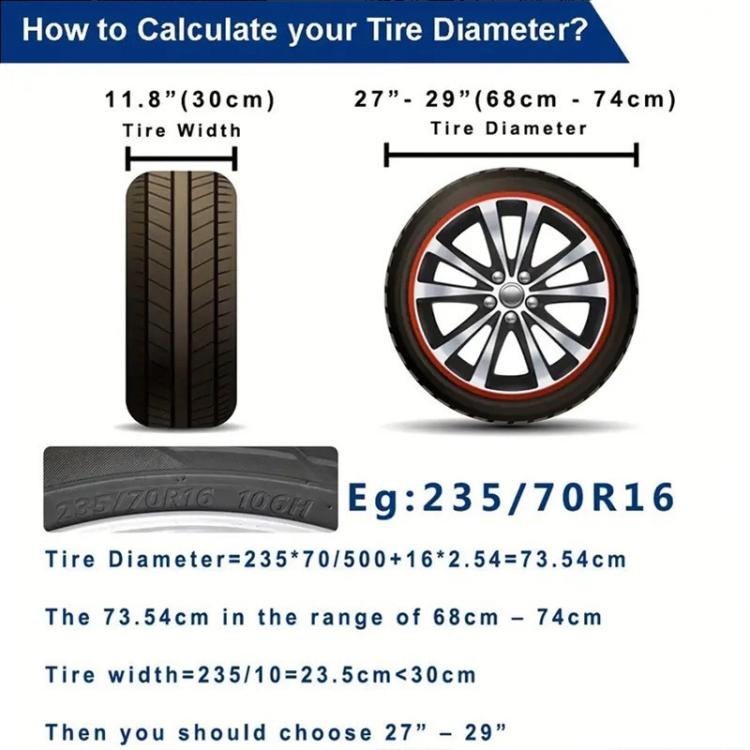 17inch Thickened Imitation Leather Car Tire Protector Spare Tire Cover With Reflective Stripes(FG-1 Gray) - Window Foils & Solar Protection by PMc TechLife | Online Shopping South Africa | PMc TechLife | Buy Now Pay Later Mobicred