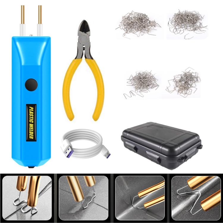 Lithium Plastic Welding Machine Rechargeable Cordless Car Bumper Plastic Repair Welder Parts Repair Tool, Spec: Blue Plastic Boxed - Hand Tool Sets by PMc TechLife | Online Shopping South Africa | PMc TechLife | Buy Now Pay Later Mobicred