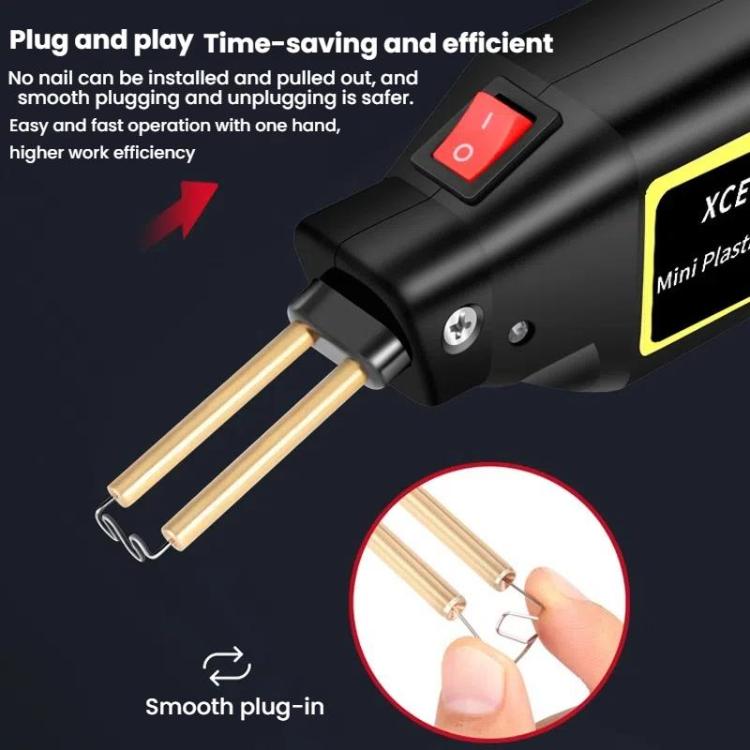 Car Bumper Welding Plastic Welding Tools Welding Wire Patch Nail Hot Stapler Repair Welder, Plug: UK Plug - Hand Tool Sets by PMc TechLife | Online Shopping South Africa | PMc TechLife | Buy Now Pay Later Mobicred