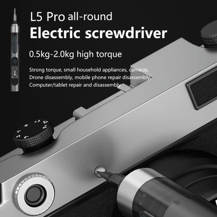 MaAnt L5Pro With 24 Batches Multi-Function Small Electric Screwdriver Set For Mobile Phone Repair - free shipping - PMC TechLife - Order now!