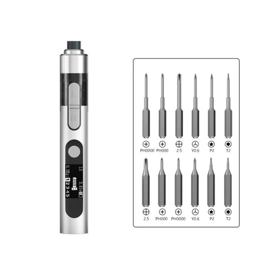 MaAnt L5 With 12 Batches Multi-Function Small Electric Screwdriver Set For Mobile Phone Repair - free shipping - PMC Jewellery - Order now!