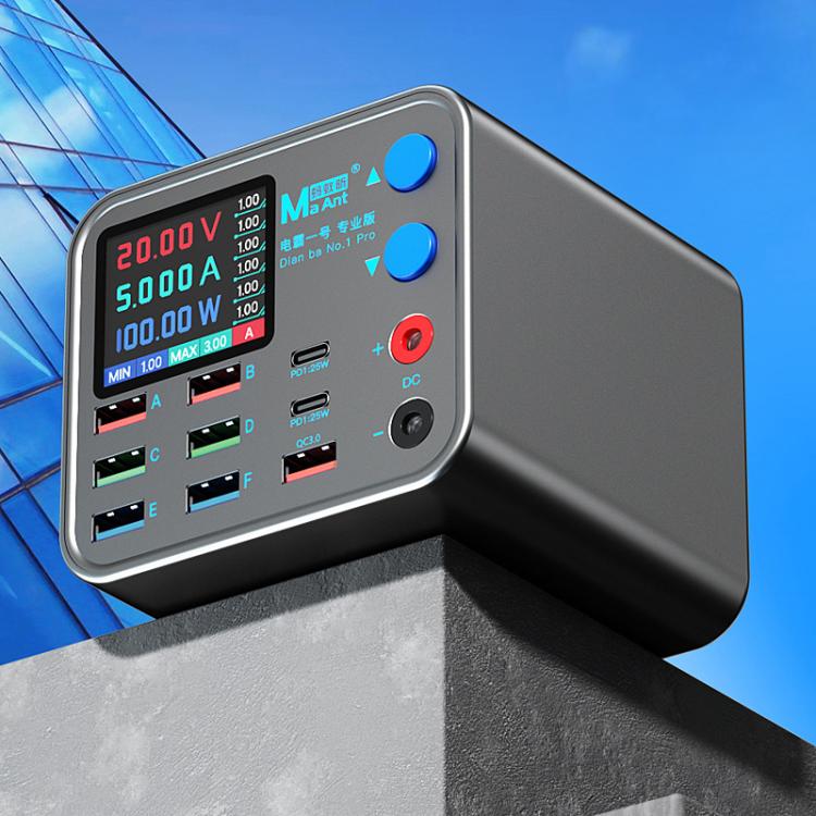 MaAnt DianBa No.1 Pro Multi-port Charger 9-ports With Digital Display Power Wireless Charger EU Plug - free shipping - PMC TechLife - Order now!