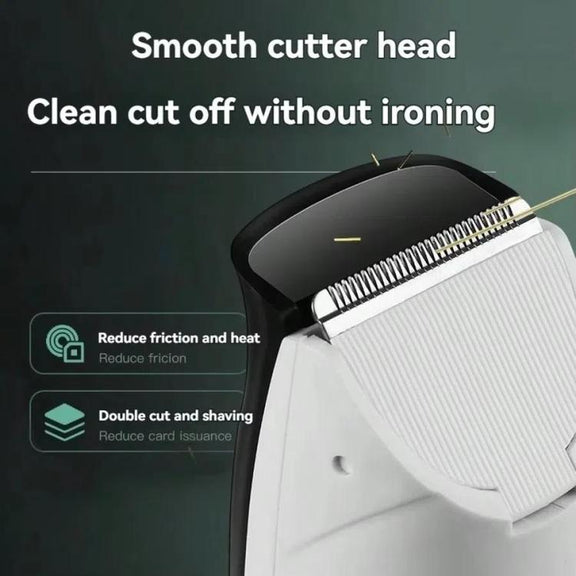 Hair-absorbing Hair Clipper Rechargeable Low Noise Hair Trimmer for Babies, Adults and Pets(Green)