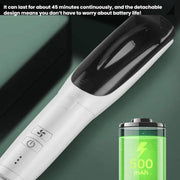 Hair-absorbing Hair Clipper Rechargeable Low Noise Hair Trimmer for Babies, Adults and Pets(White)